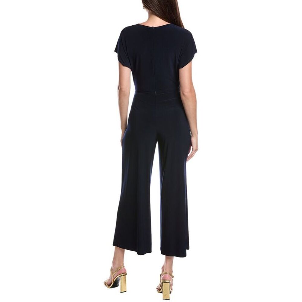 Joseph Ribkoff Womens Draped Waist Jumpsuit, Blue - Picture 2 of 3